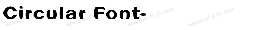 Circular Font字体转换